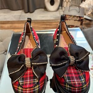 Betsey Johnson Girls BK-Vince Plaid Loafers